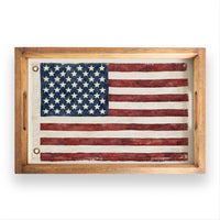 American Vintage Flag Serving Tray