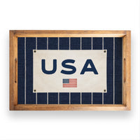 Americana Stripe Serving Tray