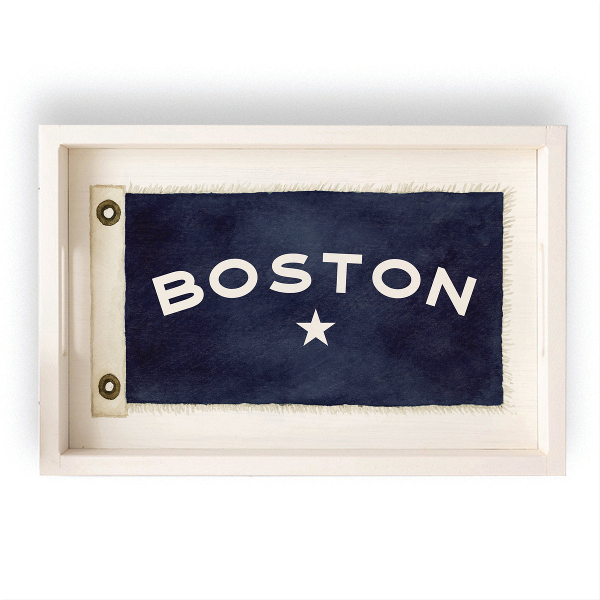 Vintage Flag Star Personalized Tray