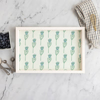 Green Tulip In Line Serving Tray