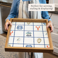 Nautical Icons Square Tray