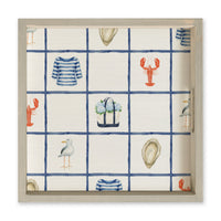 Nautical Icons Square Tray