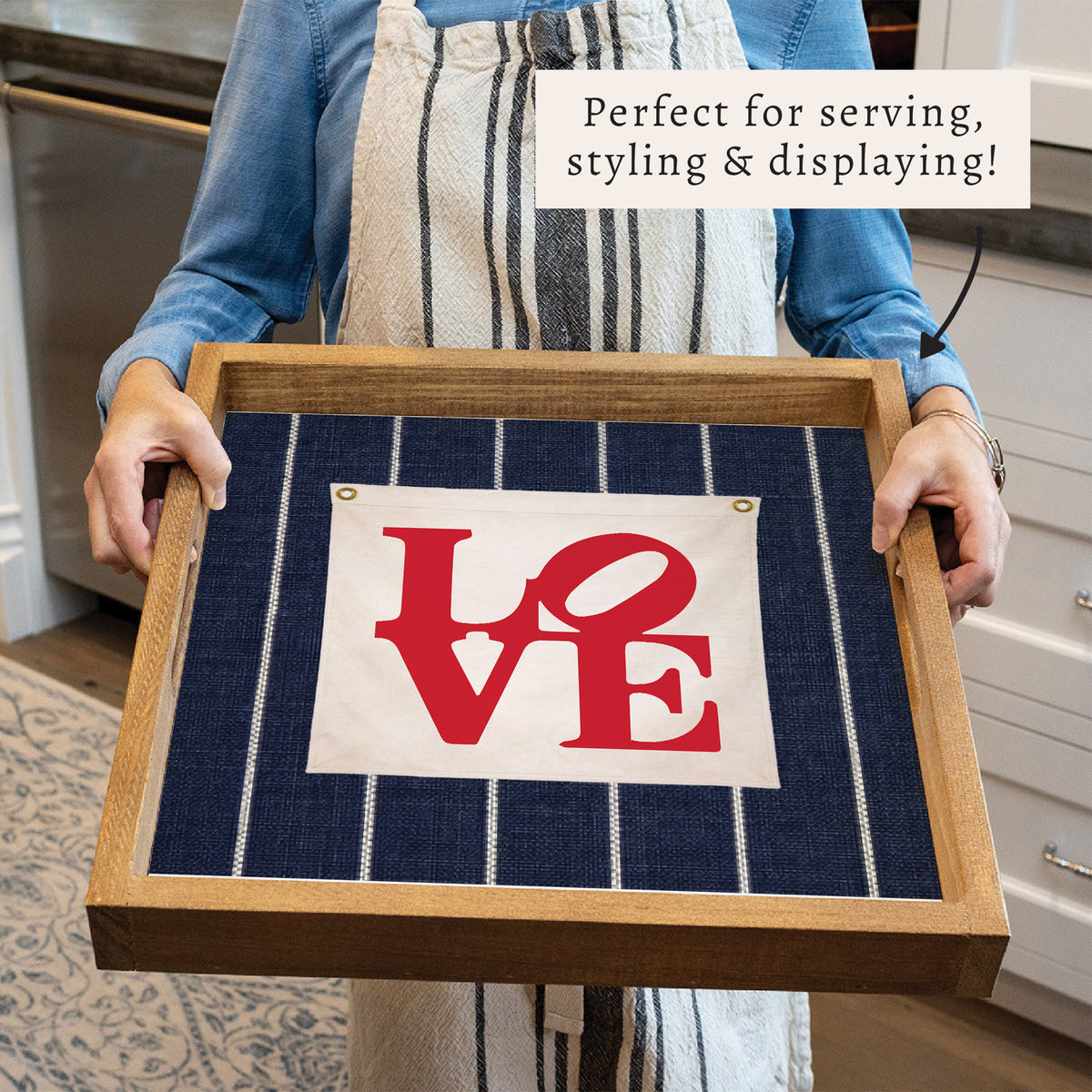 Philadelphia Love Statue Square Tray
