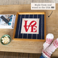 Philadelphia Love Statue Square Tray