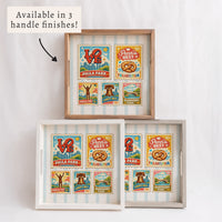 Philly Landmark Stamps Square Tray
