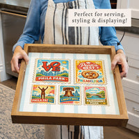 Philly Landmark Stamps Square Tray