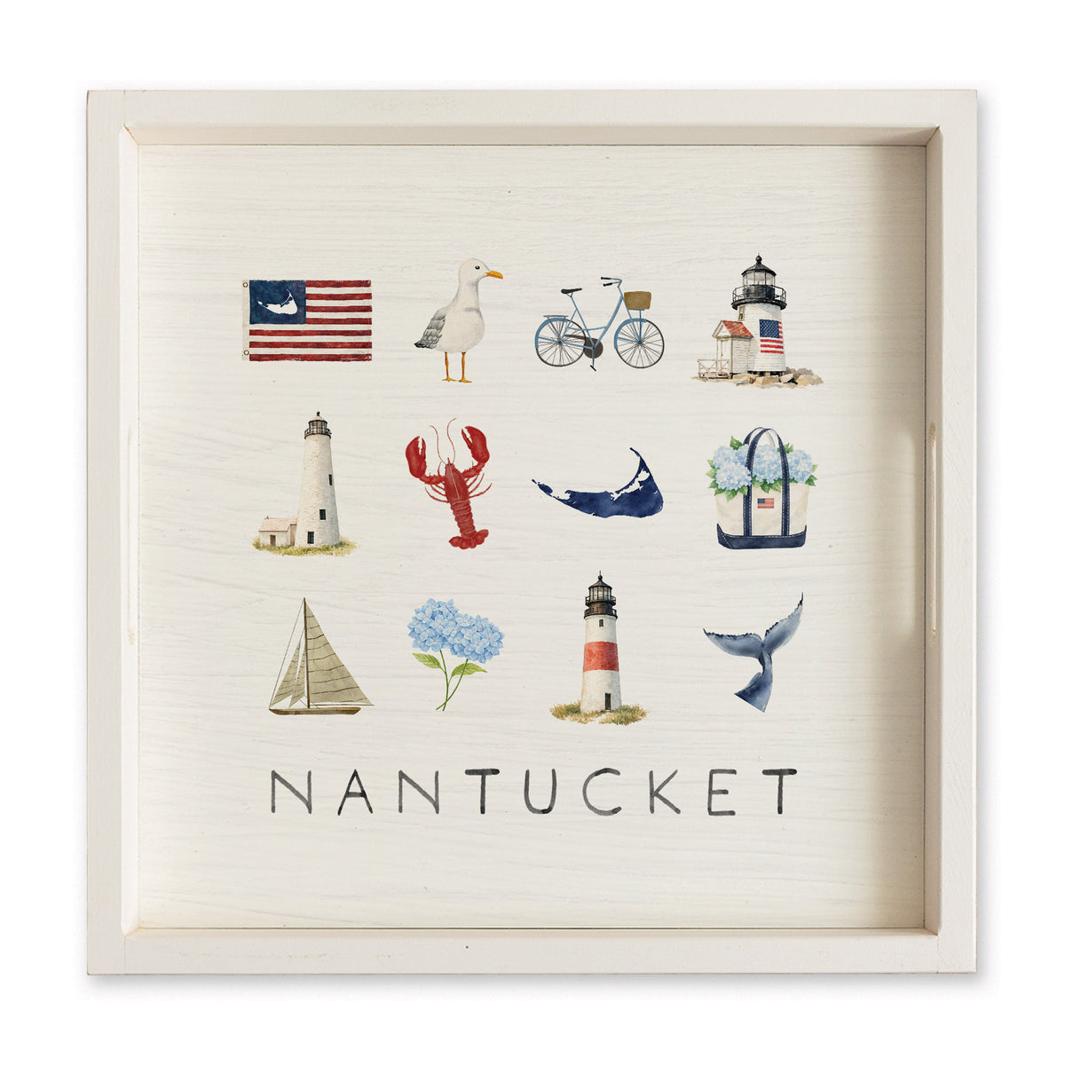 Nantucket Icons Serving Tray