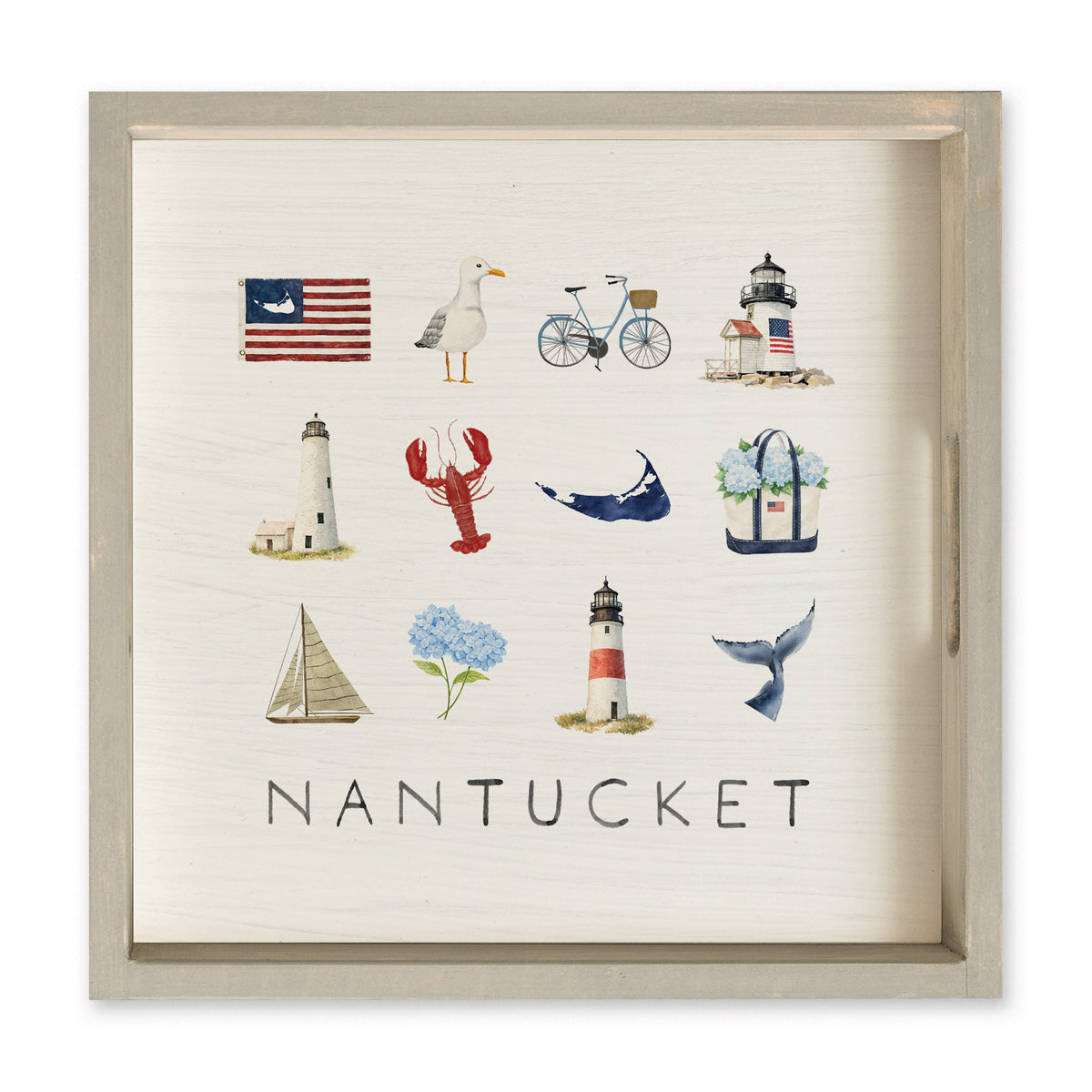 Nantucket Icons Serving Tray