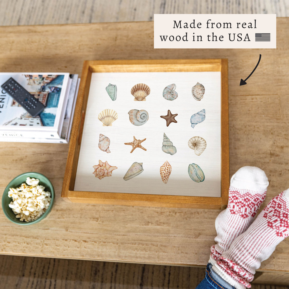 Shell Icons Serving Tray