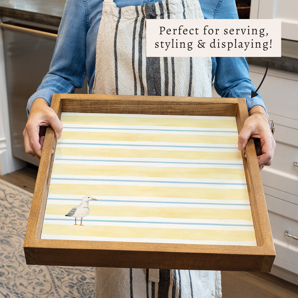 Seagull Stripe Serving Tray