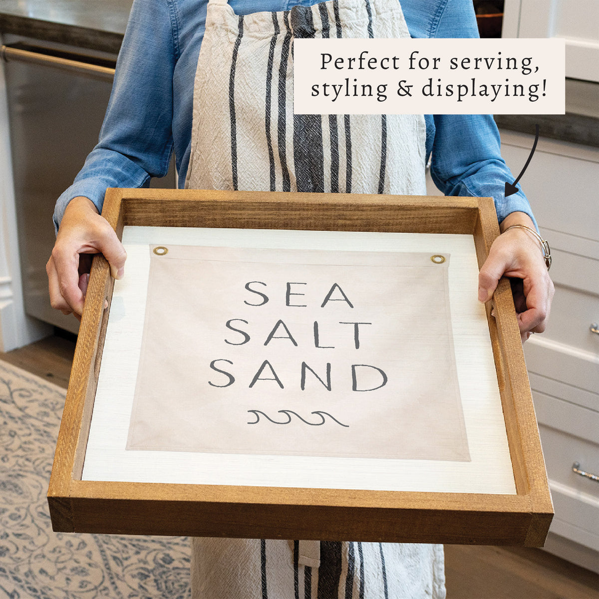 Sea Salt Sand Serving Tray