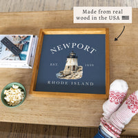 Newport Castle Hill Lighthouse Serving Tray