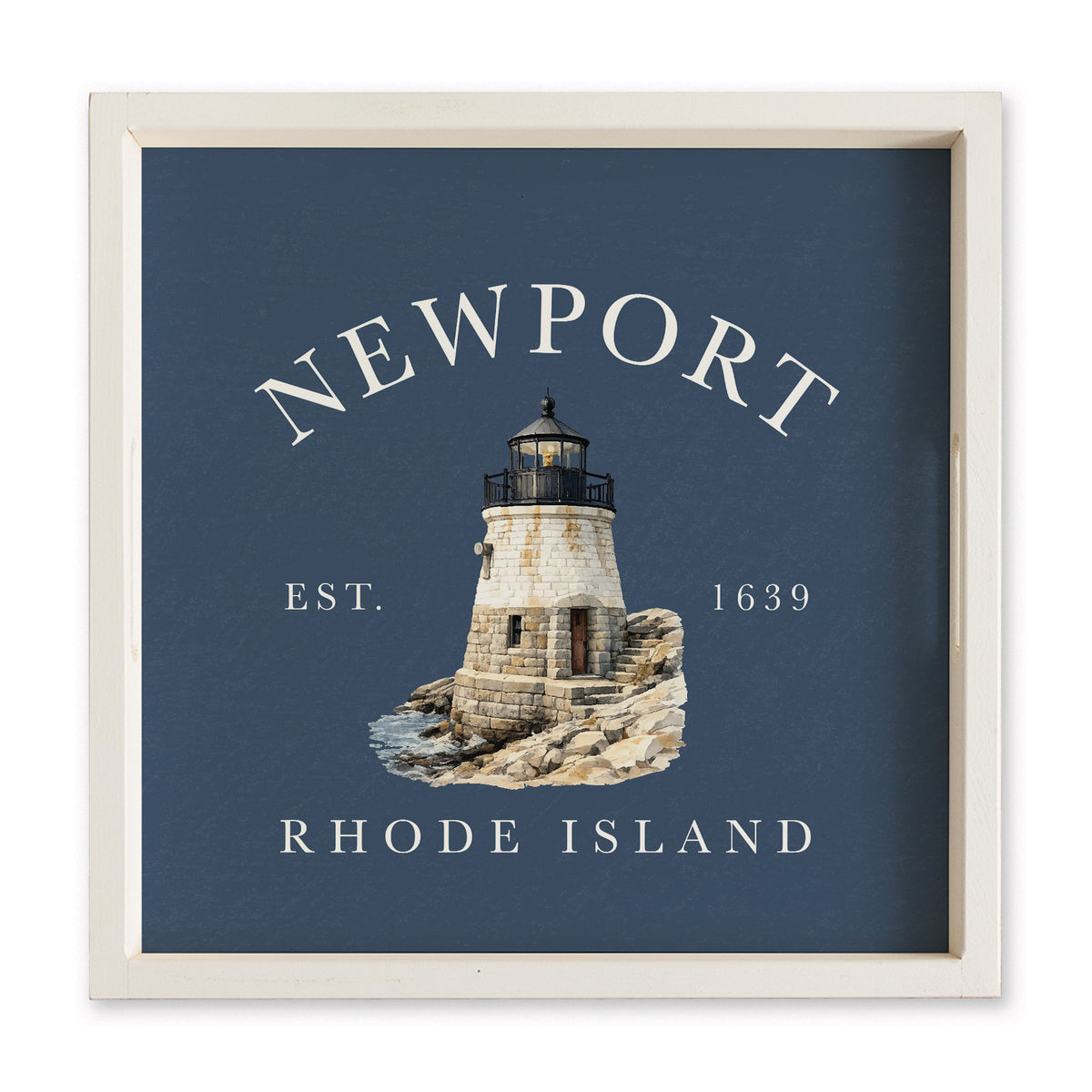 Newport Castle Hill Lighthouse Serving Tray