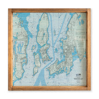 Narragansett Bay Chart Map Serving Tray