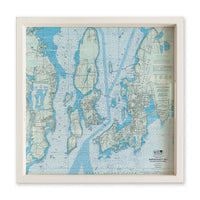 Narragansett Bay Chart Map Serving Tray