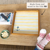Anchor Stripe Serving Tray