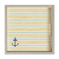 Anchor Stripe Serving Tray