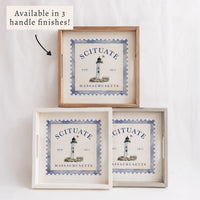 *Scituate Lighthouse Stamp Serving Tray