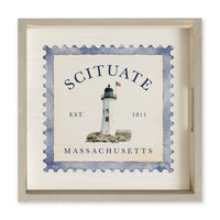 *Scituate Lighthouse Stamp Serving Tray