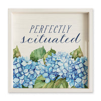 *Perfectly Scituated Hydrangeas Serving Tray