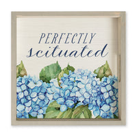 *Perfectly Scituated Hydrangeas Serving Tray