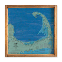 Cape Cod Chart Map Serving Tray
