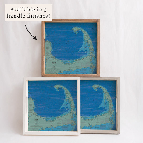 Cape Cod Chart Map Serving Tray