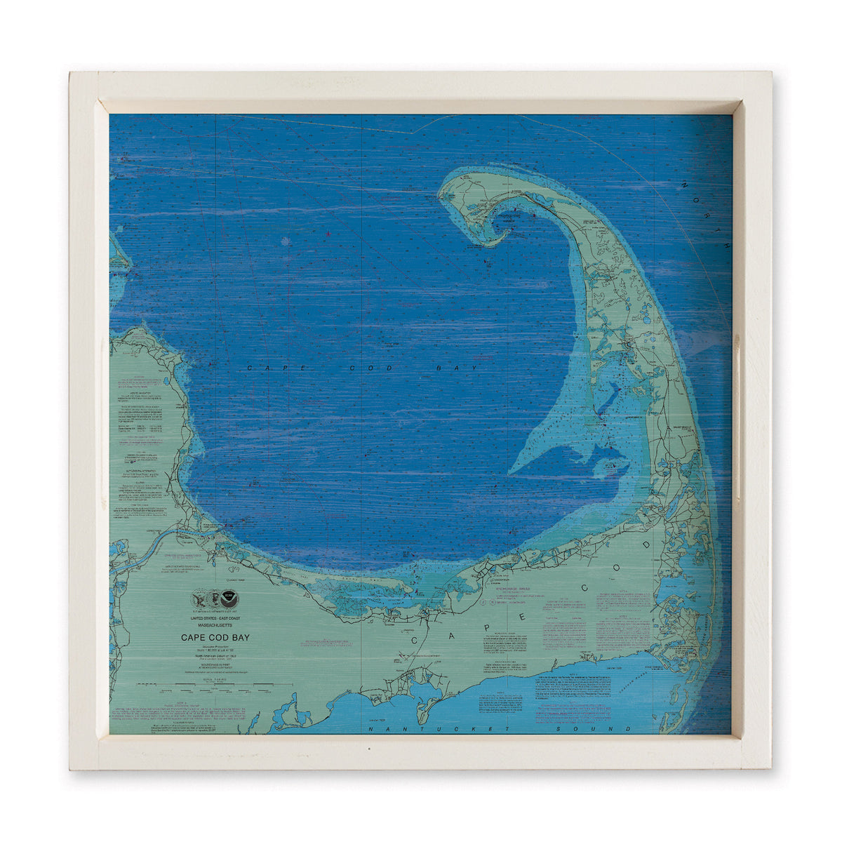 Cape Cod Chart Map Serving Tray