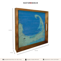 Cape Cod Chart Map Serving Tray