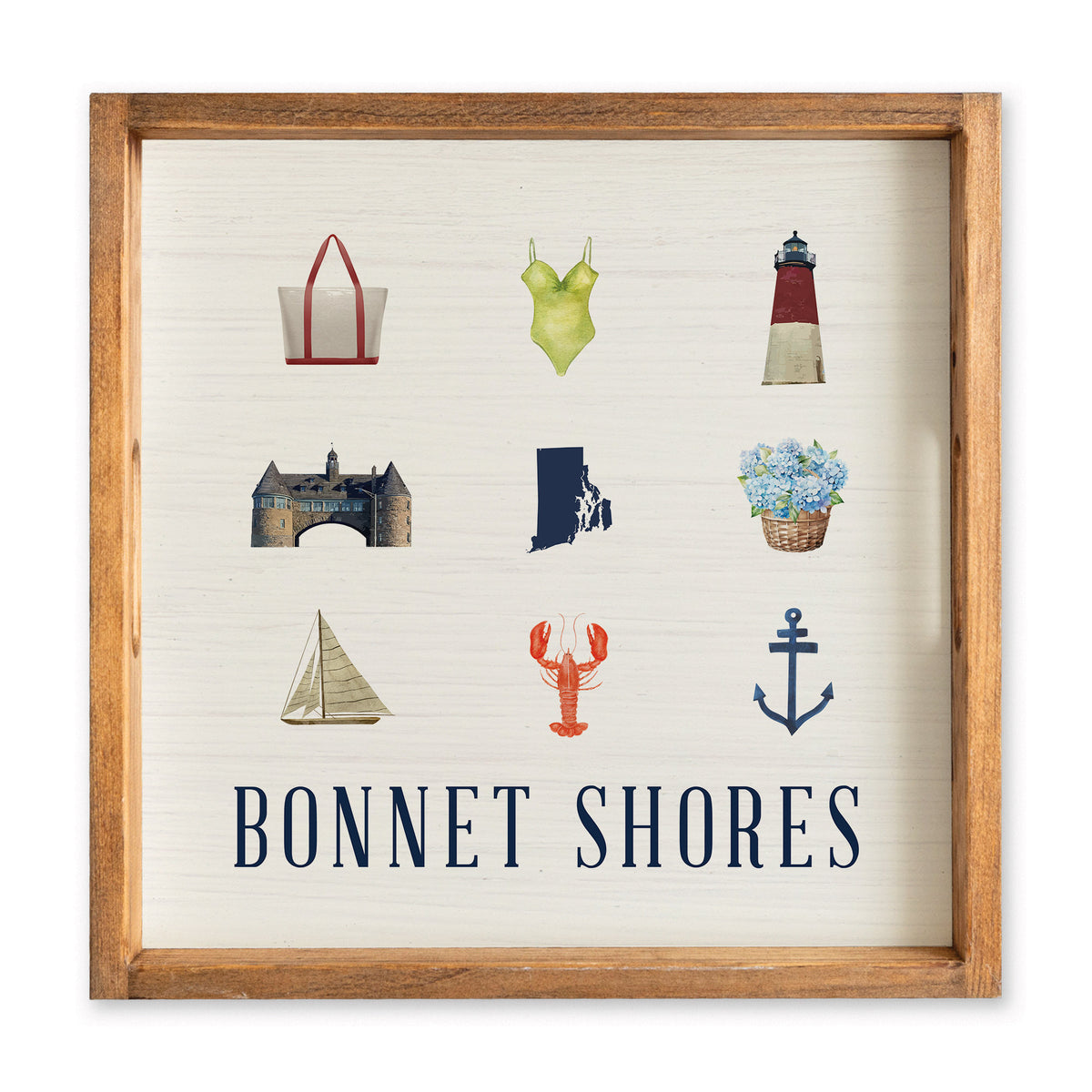 Bonnet Shores Icons Serving Tray