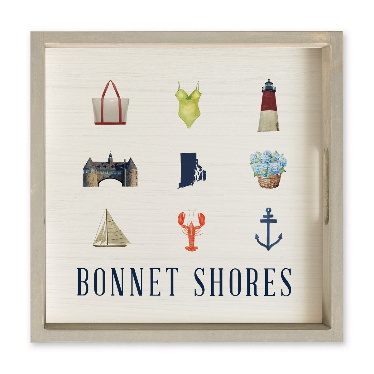 Bonnet Shores Icons Serving Tray