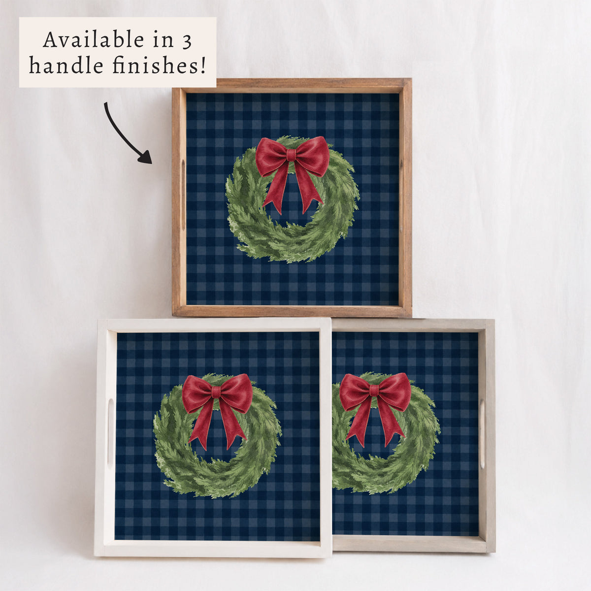 Holiday Wreath Serving Tray