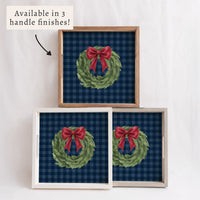 Holiday Wreath Serving Tray