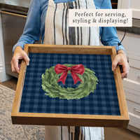 Holiday Wreath Serving Tray