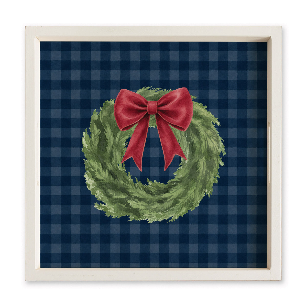 Holiday Wreath Serving Tray