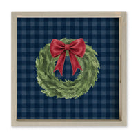 Holiday Wreath Serving Tray