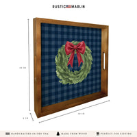 Holiday Wreath Serving Tray