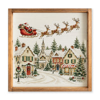 Holiday Village Serving Tray