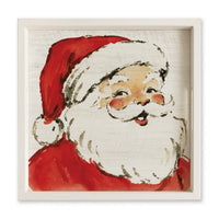 Vintage Santa Face Serving Tray