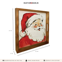Vintage Santa Face Serving Tray