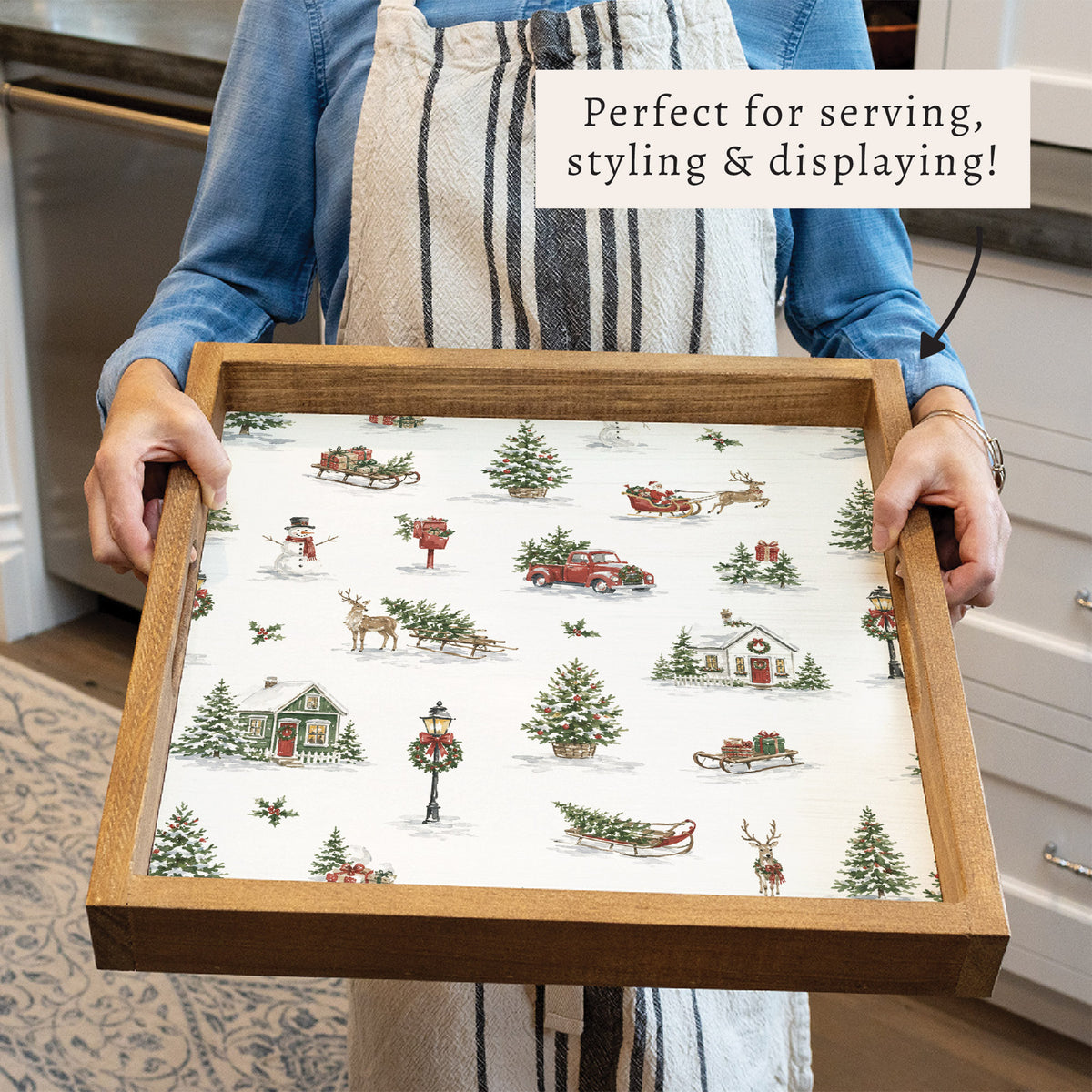 Holiday Hometown Icons Serving Tray