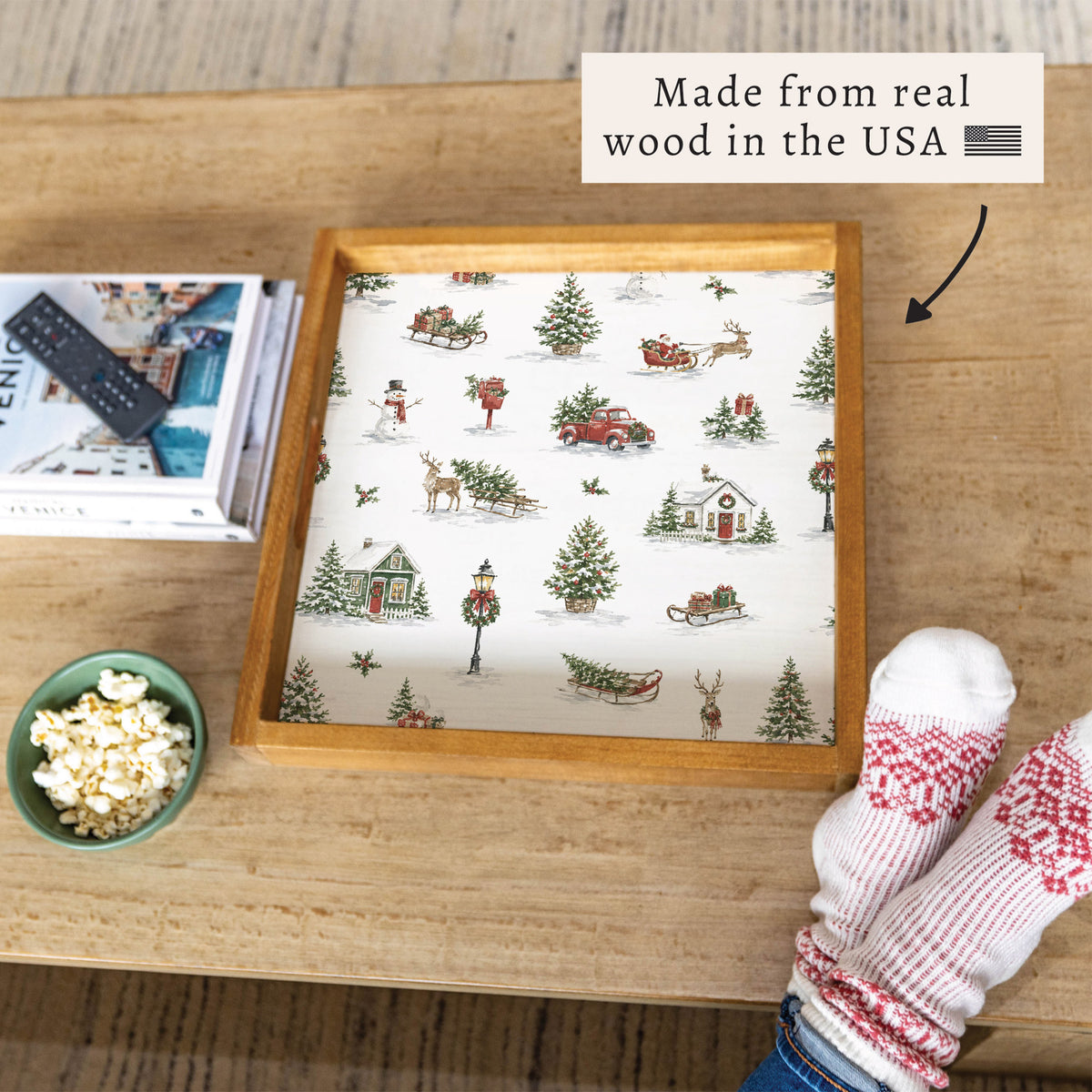 Holiday Hometown Icons Serving Tray