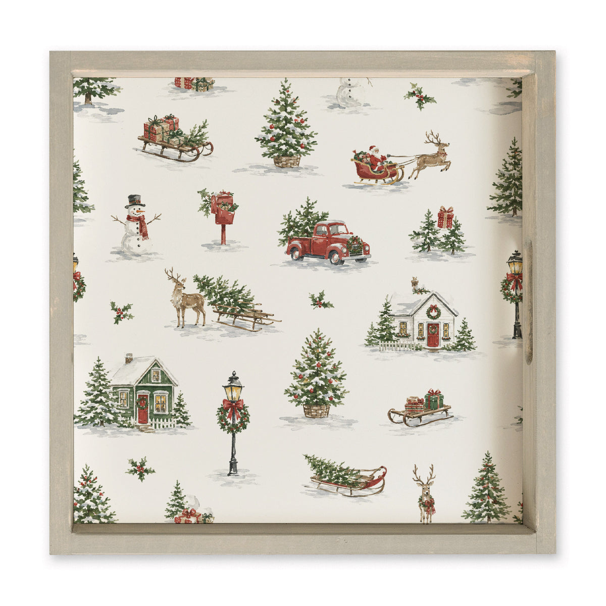 Holiday Hometown Icons Serving Tray