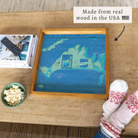 Martha's Vineyard Chart Map Serving Tray