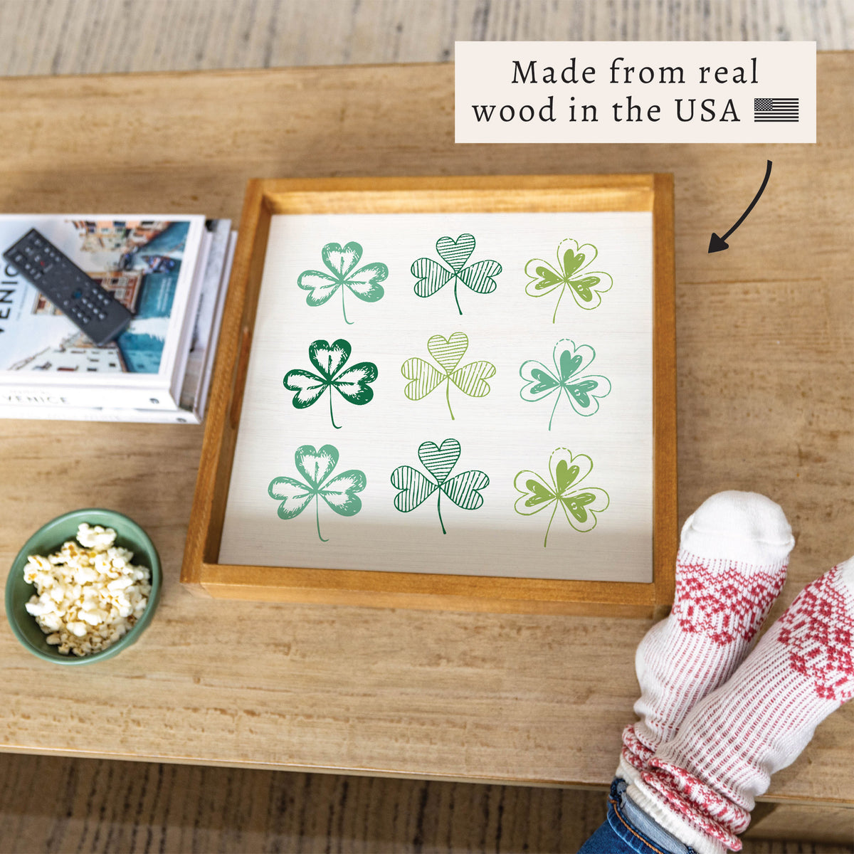 Shamrocks Serving Tray