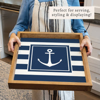 Anchor Stripes Serving Tray