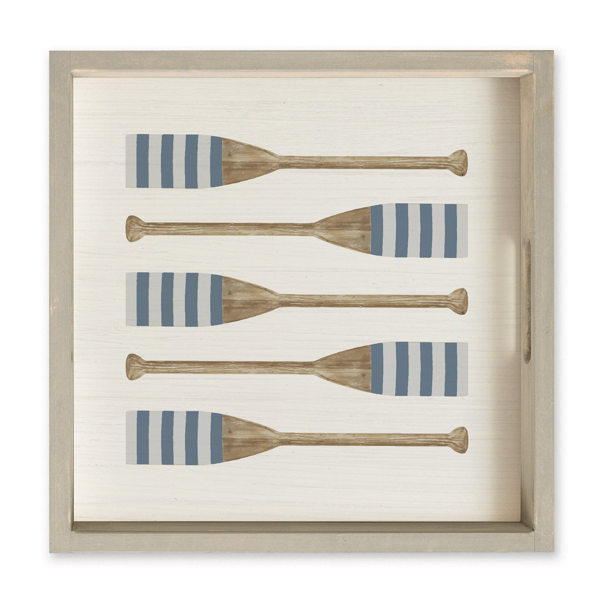 Striped Oars Serving Tray
