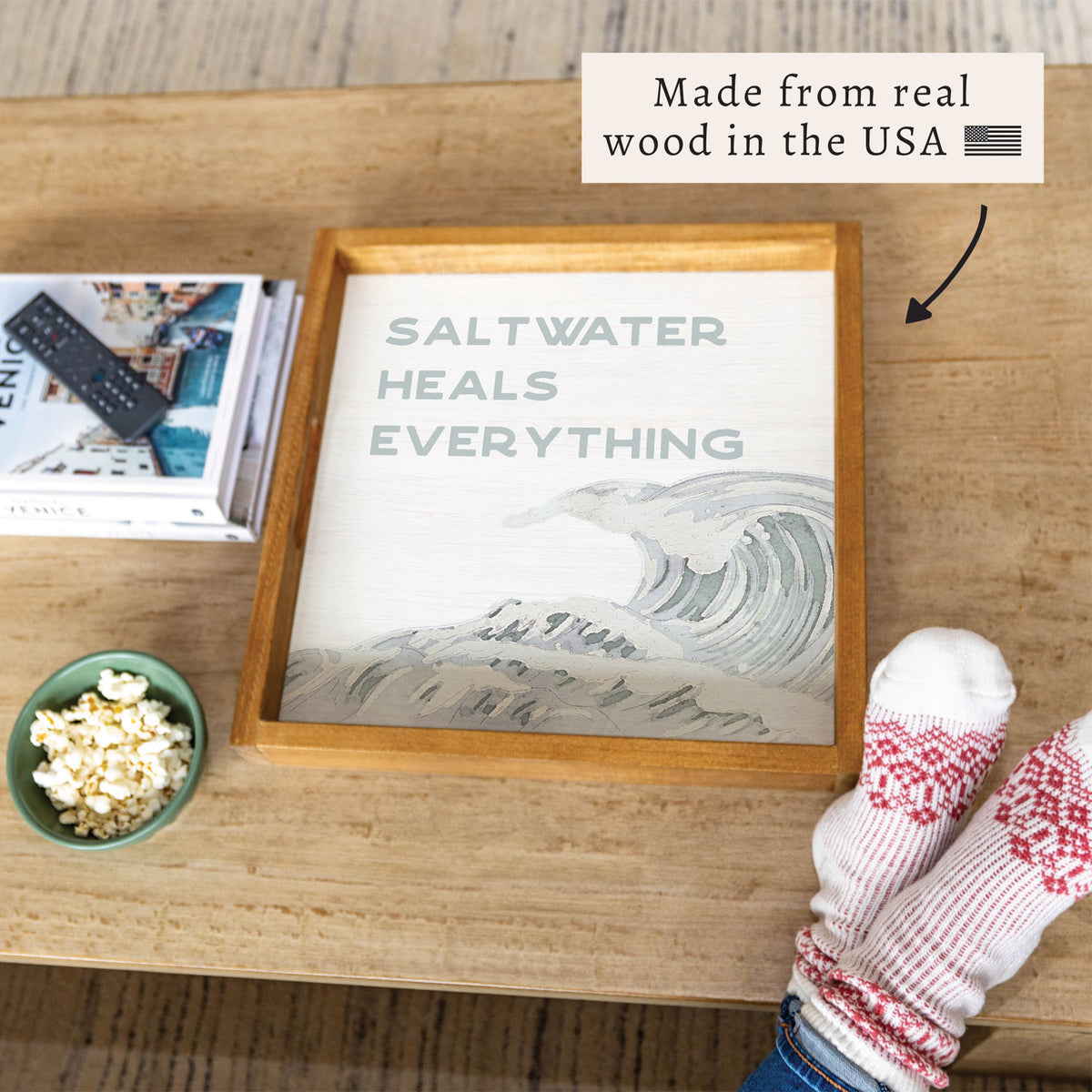 Saltwater Heals Everything Serving Tray