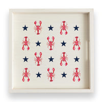Patriotic Lobsters Serving Tray