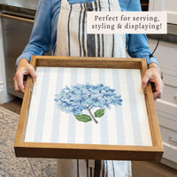 Blooming Hydrangea Rustic Marlin Serving Tray